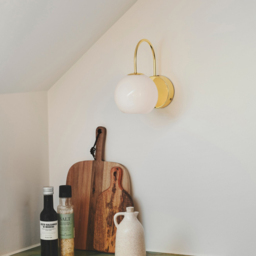 Nordlux Franca Brass Wall Light - Size: 22 x 13 x 21cm - Gold - Wilko - thumbnail 3