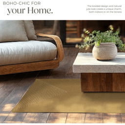 tectake Raya Rug 150 x 80 x 0.5cm - Size: 0.5 x 80 x 150cm - Brown - Wilko - thumbnail 7