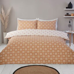 Sierra Geo Duvet Set Ochre King - Divante - Wilko