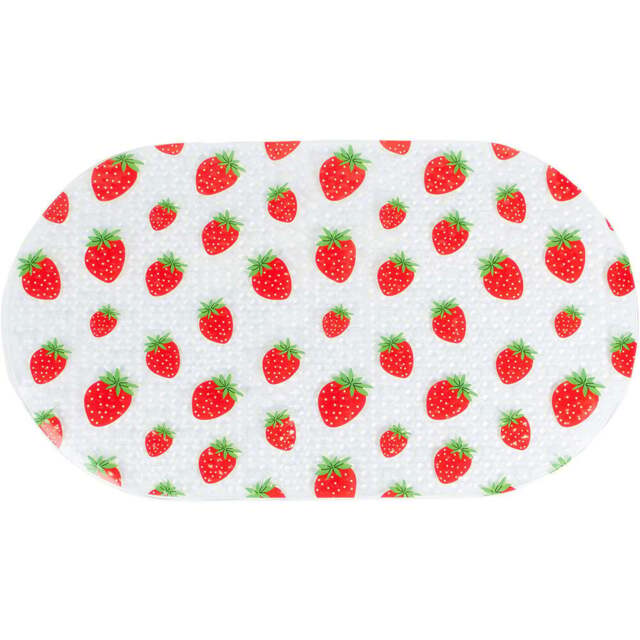 Strawberry Printed Bath Mat - Multicoour - Wilko - image 1