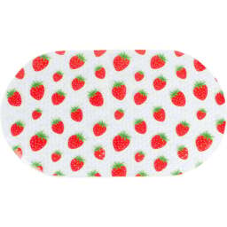 Strawberry Printed Bath Mat - Multicoour - Wilko - thumbnail 1