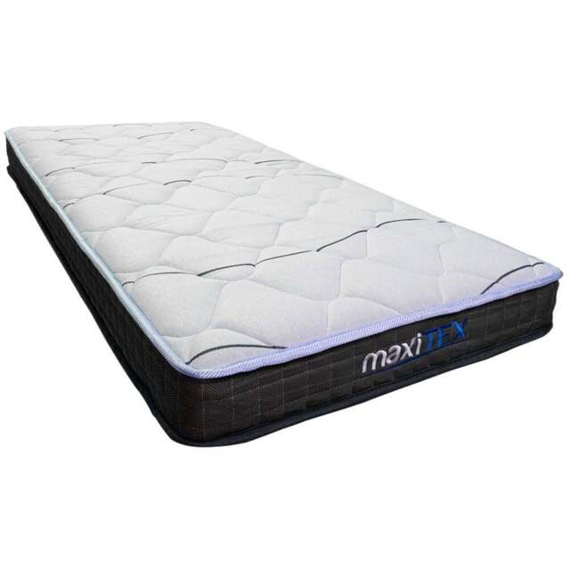 Maxitex Deluxe Shorty Pocket Sprung Mattress - White - Wilko - image 1