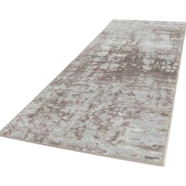 Desire Rugs Serenity Stone Abstract Lines Rug 60 x 220cm - Wilko - image 1