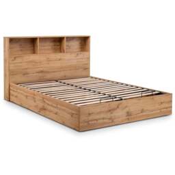 Julian Bowen Bali Double Light Oak Storage Ottoman Bed - Wood - Wilko - thumbnail 5