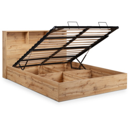 Julian Bowen Bali Double Light Oak Storage Ottoman Bed - Wood - Wilko - thumbnail 6
