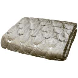 Velosso Beige Crushed Velvet Throw 95 x 200cm - Size: 95 x 200 x 1cm - Wilko