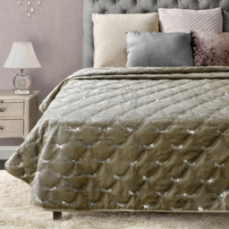 Velosso Beige Crushed Velvet Throw 95 x 200cm - Size: 95 x 200 x 1cm - Wilko - thumbnail 3
