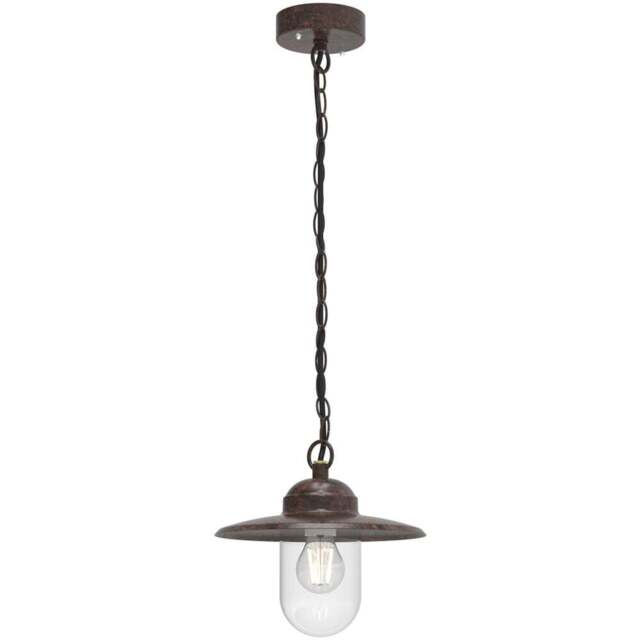 Nordlux Luxembourg Rusty Outdoor Pendant Light - Size: 24 x 27.5 x 24cm - Multi - Wilko - image 1