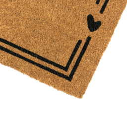 JVL Home Hearts Coir Latex Backed Door Runner 40 x 120cm - Size: 120 x 40 x 1.5cm - Brown - Wilko - thumbnail 5
