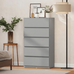 Portland 5 Drawer Grey Chest of Drawers - Wilko - thumbnail 7
