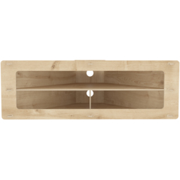 Decorotika Sala 3 Shelf Corner Floating MDF TV Unit - Size: 40 x 120 x 45cm - Brown - Wilko - thumbnail 4