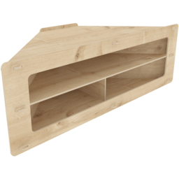 Decorotika Sala 3 Shelf Corner Floating MDF TV Unit - Size: 40 x 120 x 45cm - Brown - Wilko - thumbnail 3