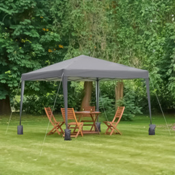 VonHaus 3 x 3m Grey Pop-up Gazebo - Wilko - thumbnail 1