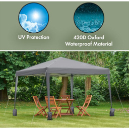 VonHaus 3 x 3m Grey Pop-up Gazebo - Wilko - thumbnail 5