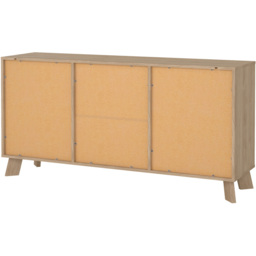 Furniture To Go 2 Door 3 Drawer White and Brown Sideboard - Wilko - thumbnail 6