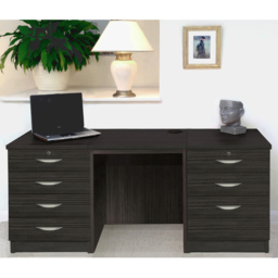R White Cabinets 7 Drawer Black Set-09 Desk - Size: 72.8 x 155.8 x 54cm - Wilko - thumbnail 5