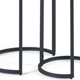Julian Bowen Tribeca Sonoma Oak Round Nest of Tables Set of 2 - Size: 40 x 40 x 55cm - Brown - Wilko - thumbnail 6