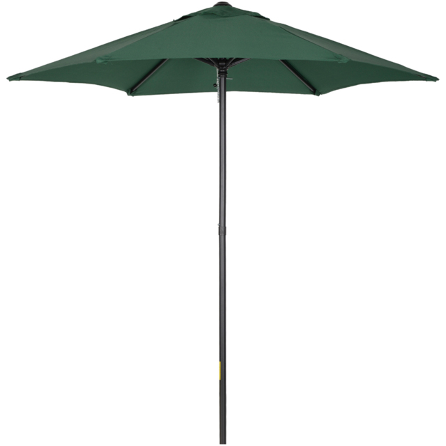 Outsunny Green Push Open Parasol 2m - Wilko - image 1