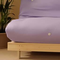 Brooklyn Small Double Sleeper Lilac Futon Base and Mattress - Size: Single - Purple - Wilko - thumbnail 3