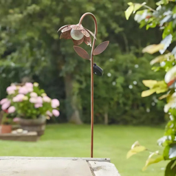 Garden Mile Bloom Damasque Flower Solar LED Stake Light - Size: 90 x 15 x 15cm - Brown - Wilko - thumbnail 4