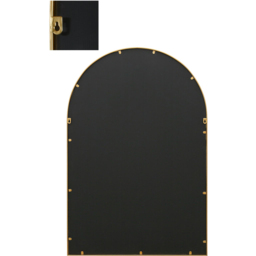 The Arcus Gold Window Metal Leaner Wall Mirror 120 x 80cm - MirrorOutlet - Wilko - thumbnail 5