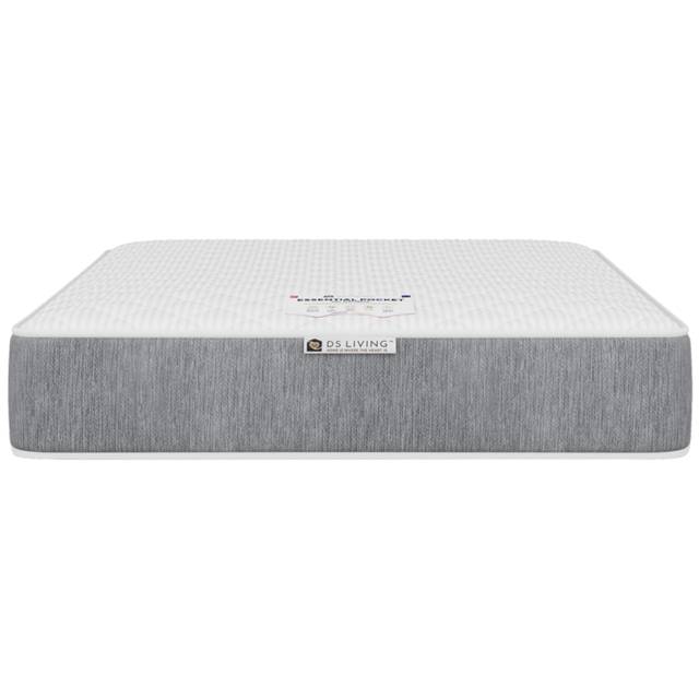 DS Living Aura Single 800 Pocket Sprung Comfort Layer Gel Enhanced Mattress - White - Wilko - image 1