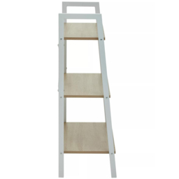 Premier Housewares Bradbury 3 Shelf Natural Oak Veneer Ladder Bookshelf - Cream - Interiors by Premier - Wilko - thumbnail 5