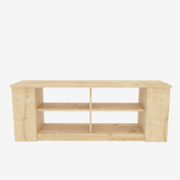 Decorotika Space 8 Shelf Oak TV Unit - Size: 51.8 x 140 x 35cm - Brown - Wilko - thumbnail 3