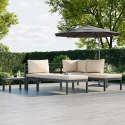 Charles Bentley Lagos 6 Seater Aluminium Garden Lounge Set - Grey - Wilko - thumbnail 7
