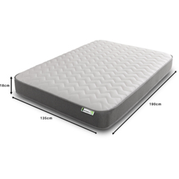 Starlight Beds Double Grey Zig Zag Hybrid Memory Foam and Spring Mattress - Wilko - thumbnail 7