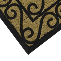 JVL Scroll Woven Tuffscrape Doormat 45 x 75cm - JVL Homewares - Wilko - thumbnail 4