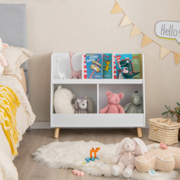 Costway 5 Cube White Kids Toy Organiser - Size: 92 x 45 x 11cm - Wilko - thumbnail 5