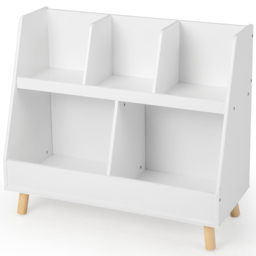 Costway 5 Cube White Kids Toy Organiser - Size: 92 x 45 x 11cm - Wilko - thumbnail 3