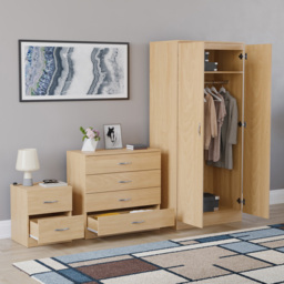 VIDA DESIGNS Riano Pine 3 Piece Bedroom Furniture Set - Wilko - thumbnail 6