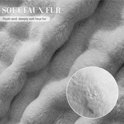 Sweet Dreams Alpine Single Silver Faux Fur Fitted Sheet - Wilko - thumbnail 4