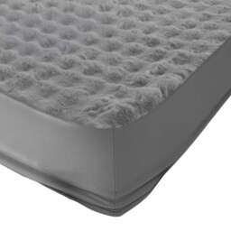 Sweet Dreams Alpine Single Silver Faux Fur Fitted Sheet - Wilko