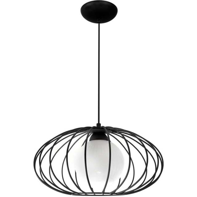 Milagro Kronos Black Pendant Lamp 230V - Size: 36 x 36 x 90cm - Wilko