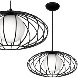 Milagro Kronos Black Pendant Lamp 230V - Size: 36 x 36 x 90cm - Wilko - thumbnail 6