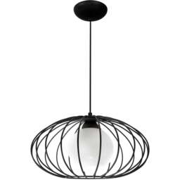 Milagro Kronos Black Pendant Lamp 230V - Size: 36 x 36 x 90cm - Wilko - thumbnail 1
