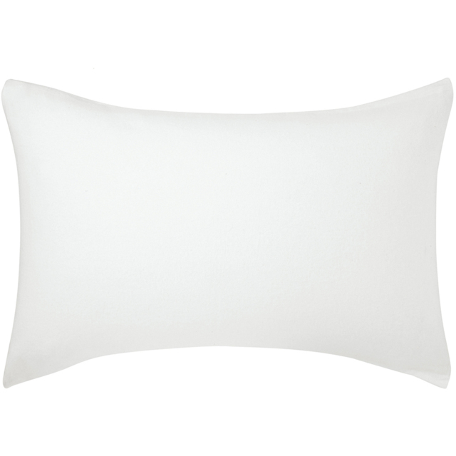 Helena Springfield White Brushed Cotton Pillowcase 2 Pack - Size: 48 x 74 x 1cm - Wilko - image 1