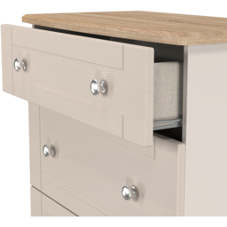 Crowndale Sussex 3 Drawer Kashmir Ash and Bardolino Oak Deep Chest of Drawers Ready Assembled - Kashmir Ash & Bardolino Oak - Wilko - thumbnail 6