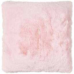 Divante Blush Rabbit Faux Fur Cushion 55cm - Size: 55 x 55cm - Wilko