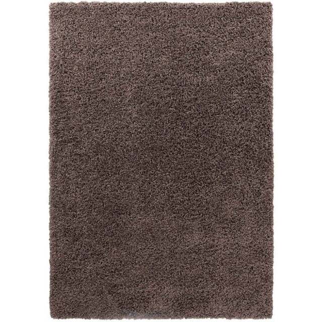 Desire Rugs Oxford Taupe Plain Shaggy Rug 120 x 170cm - Wilko - image 1
