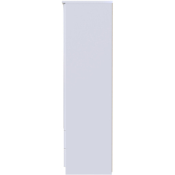 Crowndale Camden 2 Door 2 Drawer White Gloss and White Mirrored Wardrobe Ready Assembled - White Gloss & White - Wilko - thumbnail 6