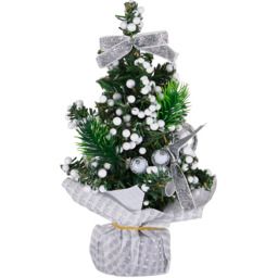 Living and Home 3 Piece Freestanding Tabletop Artificial Christmas Tree - Size: 20 x 12 x 12cm - Multi - Wilko - thumbnail 5