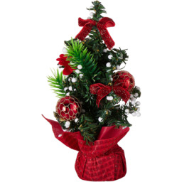 Living and Home 3 Piece Freestanding Tabletop Artificial Christmas Tree - Size: 20 x 12 x 12cm - Multi - Wilko - thumbnail 4