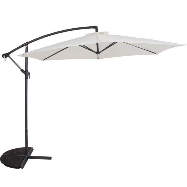 Charles Bentley Cream Hanging Cantilever Parasol 3m - Wilko - image 1