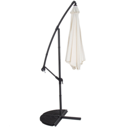Charles Bentley Cream Hanging Cantilever Parasol 3m - Wilko - thumbnail 5
