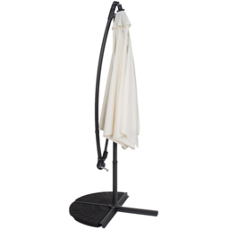Charles Bentley Cream Hanging Cantilever Parasol 3m - Wilko - thumbnail 4