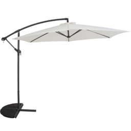 Charles Bentley Cream Hanging Cantilever Parasol 3m - Wilko